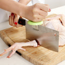 Kitchen Chopping Booster Stainless Steel Cutter Meat Holder Tool