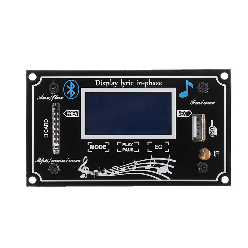 Multifunction LCD Capacitive Touch Screen SD Bluetooth Audio Decoder Board MP3 Player Radio USB WMA WVA FLAC Lyric Show