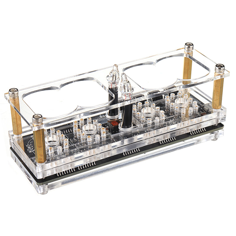 IN-12 Glow Tube Clock 4-bit IN12 Seven-color RGB LED DS3231 Nixie Clock IN-12B