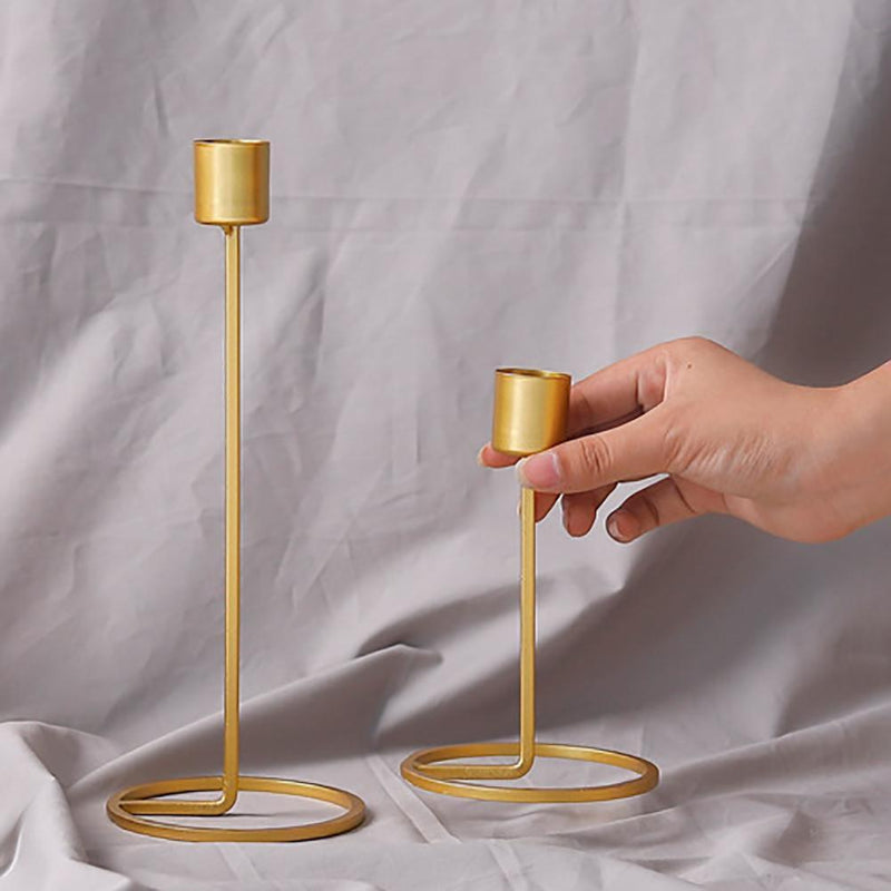 Nordic Style 3D Geometric Candlestick Metal Wall Candle Holder Sconce Home Decor