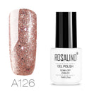 8 Colors Rose Gold Nail Gel Polish Glitter Soak-off UV Gel Varnish Nail Art Long-Lasting