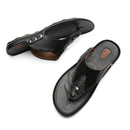 Men's Leather Rubber Sandals Slippers Waterproof Quick Drying Beach Bath Walking Slippers