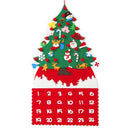 Felt DIY Christmas Tree Advent Calendar Children Craft Toy Hanging Decorations