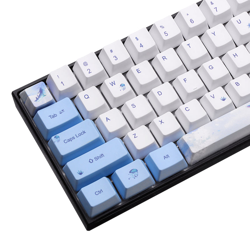 OEM Profile PBT Sublimation Whale Keycap for 60% Anne pro 2 Royal Kludge RK61 Geek GK61 GK64 Mechanical Keyboard