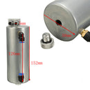 Universal Aluminum Racing Engine Oil Catch Tank CAN Turbo Reservoir Billet Round