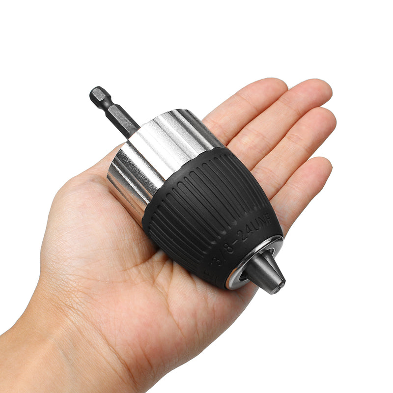 1.5-13mm Keyless Drill Chuck Self-Locking Keyless 3/8-24 UNF Thread Drill Chuck