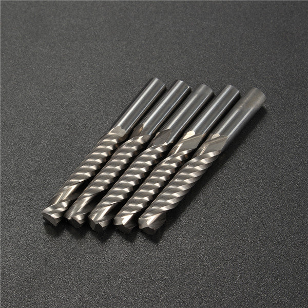 5pcs 6mm Shank Single Flute End Mill Cutter Set CEL 32mm Tungsten Steel CNC Bits