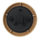 Outdoor Station Garden Wall Clock Thermometer Hand Painted 15 Inch Slate Effect
