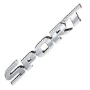 3D SPORT Chrome ABS Car Trunk Badge Emblem Decor Decals Sticker