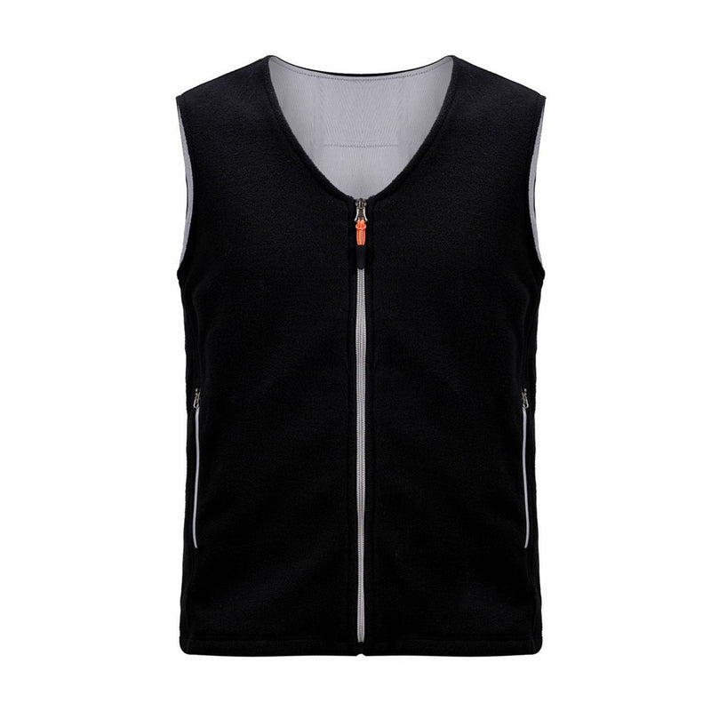 Electric USB Heated Fleece Jacket Warm Graphene Carbon Fiber Men Women Rechargeable Heating Coat Racing