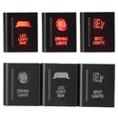 For VW Amarok Amrok Pickup LEFT Push Button Switch Red Spot/Driving Light LED Light Bar On-Off Switch DC 12V 3A
