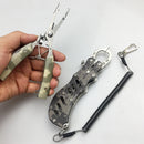 ZANLURE 2PCS Stainless Steel Camouflage Fish Pliers Set Fishing Gripper Set Outdoor Portable Fishing Tool