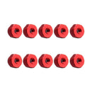 10Pcs M2 Manual Knurled Thumb Aluminum Alloy Screw Nut Spacer Flat Washer
