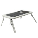 Folding Laptop Notebook Table Stand Tray Desk Holder With 2 USB Cooling Fans For Sofa Bed Lawn