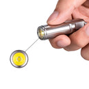 ROVYVON Aurora A2 Stainless Steel EDC Keychain Flashlight XP-G3 LED/Nichia 219C USB Rechargeable Waterproof EDC Flashlight