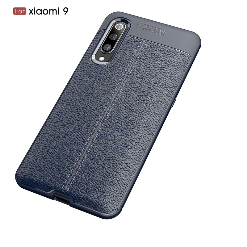 Bakeey Litchi Pattern Shockproof Soft TPU Back Cover Protective Case for Xiaomi Mi9 Mi 9 / Xiaomi Mi9 Mi 9 Transparent Edition