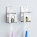 AUGIENB Paste Stainless Steel Toothbrush Holder Wall Mounted Cup Holder Bathroom Hook