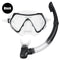PVC Snorkel Set Snorkel Diving Mask Wide View Tempered Glass Anti-Leak Dry Top Snorkel Professional Snorkeling Set for Adult Youth
