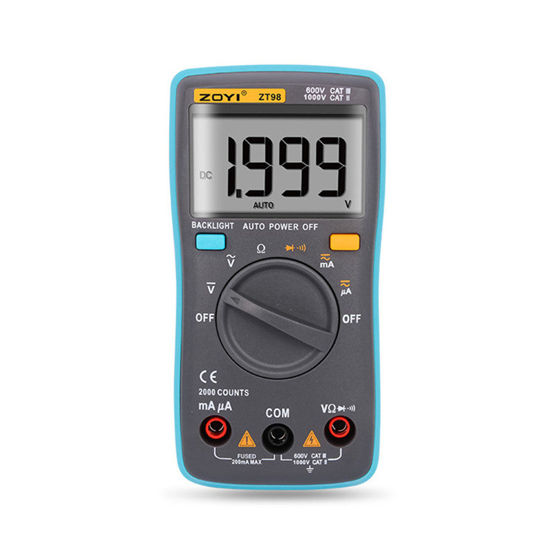 ZOYI ZT98 Digital Multimeter 2000 Counts True RMS Auto Range Multimetro Voltmeter Ammeter Capacitance Temperature Hz NCV Tester