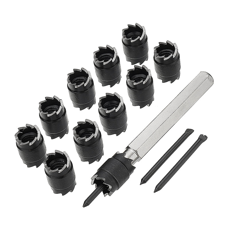 4pcs or 13pcs 3/8 Inch Spot Welding Drill Bit Separate Remover Rotating Double Sided Spot Weld Cutter Set