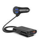 Bakeey 3.1A QC3.0 4-port USB  Fast Charging LED Indicator Front and Rear Car Charger For iPhone X XS HUAWEI P30 Oneplus 7 XIAOMI MI9 S10 S10+ Laptop Tablet PC MP3 Camera