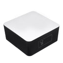 DS-6613 Square HD Mirror Alarm Clock Multifunction Digital Alarm Clock Mute LED Mirror Clock Makeup Mirror
