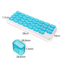 One Month Pill Organiser Box Lid Medicine Tablet Storage Dispenser Case 31 Days Travel