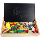 Wooden Clock Number Mathematics Toys Kids Early Learning Math Educational Toys Gift Blackboard Chalk Arithmetic Board