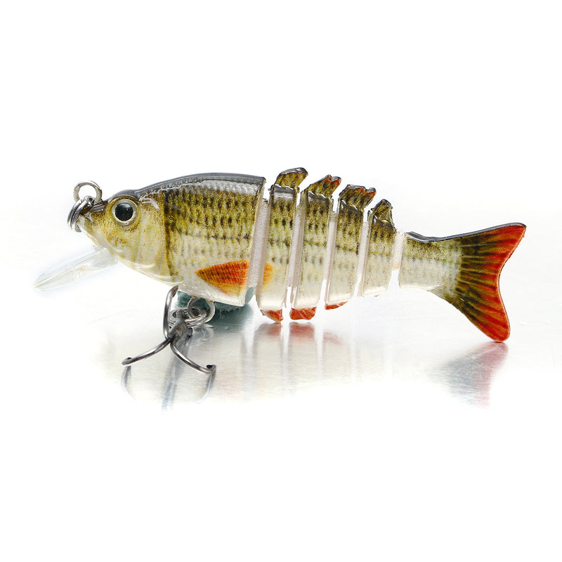 ZANLURE 4Piece /Box 2"/0.1oz Multi Jointed Fishing Lure Hard Baits Lifelike 6 Segments Swimbait Crankbaits