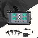 Car TPMS Android Tire Pressure Monitoring With 4 Internal Sensors For DVD Player Security Alarm System