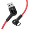 Blitzwolf BW-AC1 3A 90Right Angle USB A to Type-C Data Cable 0.9m 1.8m for Gaming Mobile Phone Samsung Xiaomi HUAWEI