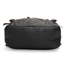 Men Vintage PU Leather Zipper Laptop Travel School Outdoor Backpack Bag Rucksack