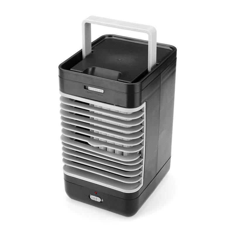 AC220V Moisturizing Personal Air Cooler 2 Speed Air Conditioner Fan Coolers Portable LED Table Fan Cooler for Home Office Bedroom