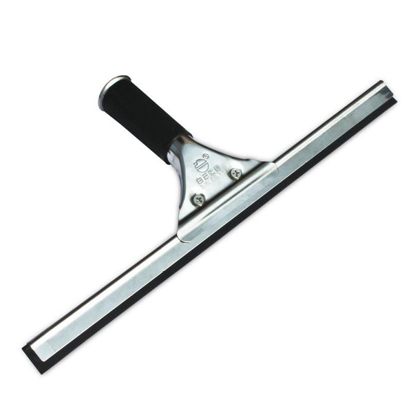 Stainless Steel Glass Window Cleaner Rubber Brushes Wiper Cleaning Tool