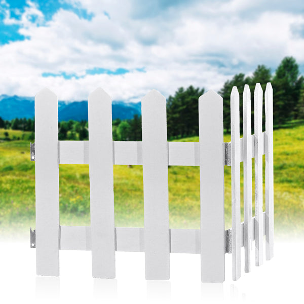 120cm Christmas Garden Picket Fence Border Edging Gardening Lawn Fencing Path Decorations