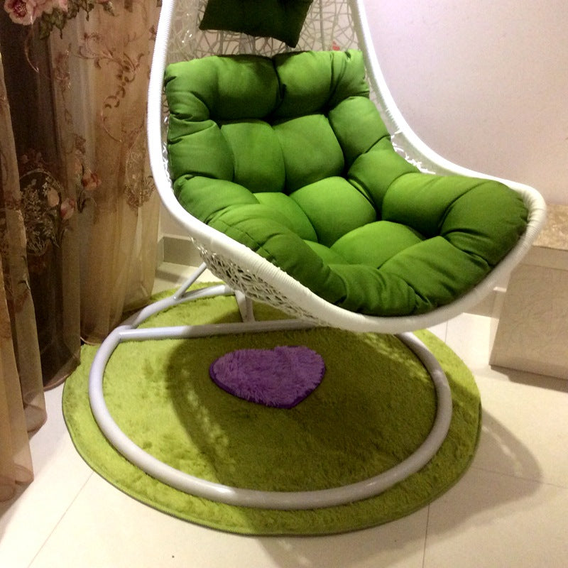 KCASA KC-MP1 60cm Non-Slip Bedroom Floor Mat Fluffy Soft Plush Rug Pure Colour Dining Room Carpet