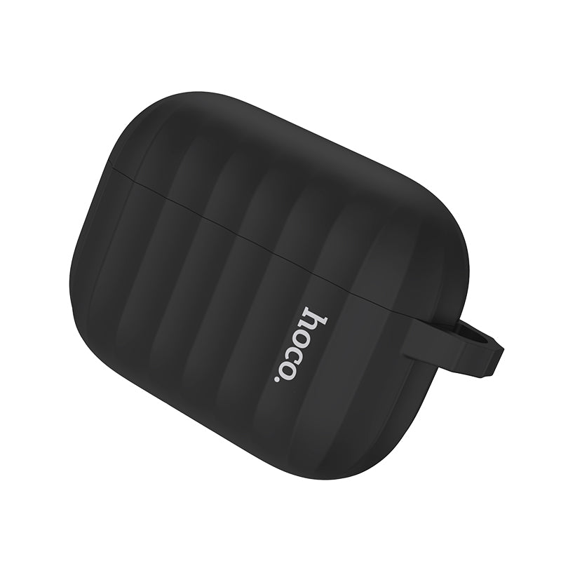 HOCO 3 in 1 Pure Armor Soft Liquid Silicone Shockproof Dust-Proof Earphone Storage Case with Anti-lost Rope and Hook for Apple Airpods 3 Airpods Pro