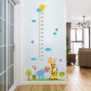 Miico SK9340 Giraffe And Elephant Painting Heights Sticker Children's Room And Kindergarten Decorative Wall Sticker