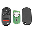 4 Buttons Remote Key Fob Case Cover + Battery 315MHz for Honda Accord 1998-2002