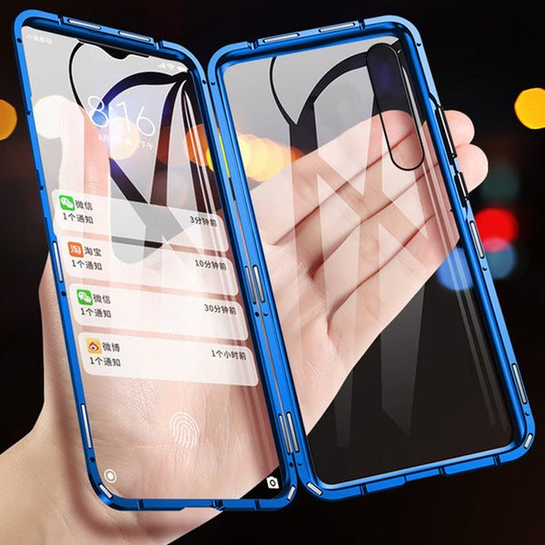 Bakeey Xiaomi Redmi Note 7 / Redmi Note 7 Pro 360 Front+Back Double-sided Full Body 9H Tempered Glass Metal Magnetic Adsorption Flip Protective Case