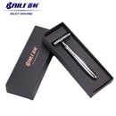 BAILI BD191 Manual Chrome Beard Shaving Barber Shaver 5 Platinum+ Blades Case