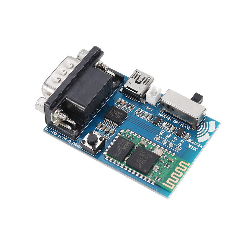 RS232 Bluetooth Serial Adapter Board Communication Master Slave 2 Modes Mini USB Bluetooth Serial Port Profile Module 5V