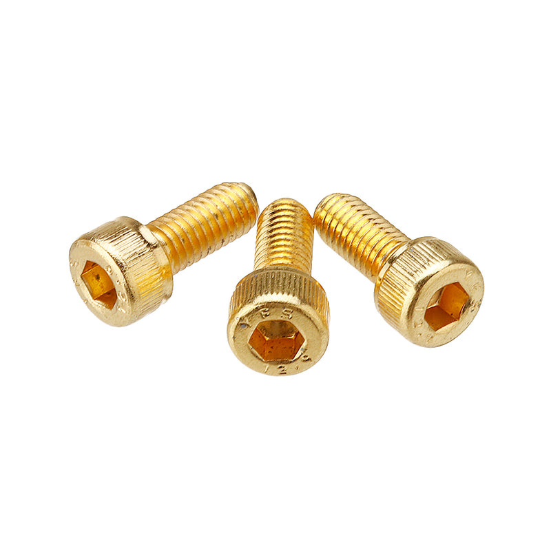 Suleve M5AH1 50Pcs Titanium Plated M5 Hex Socket Cap Head Screws Alloy Steel 12.9 Grade Screw Bolt M5*12