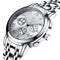 STRYVE S9601 Luminous Display Fashion Stainless Steel Strap Zinc Alloy Case 24hours Display Men Quartz Watch