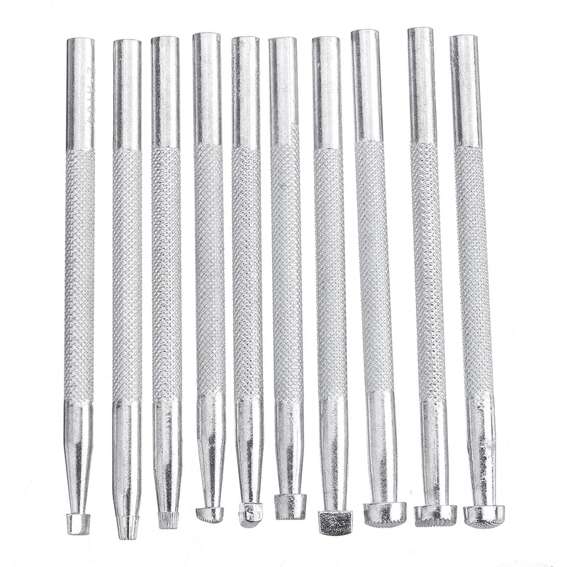 45Pcs Leather Craft DIY Work Handmade Stitching Carving Engraving Woking Tool