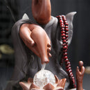 Hand Backflow Ceramic LED Incense Censer Burner Smoke Cones Holder