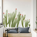 Miico FX82030 2PCS Wall Sticker Hand-Painted Cactus Creative Decorative Wall Sticker Home Decoration Sticker