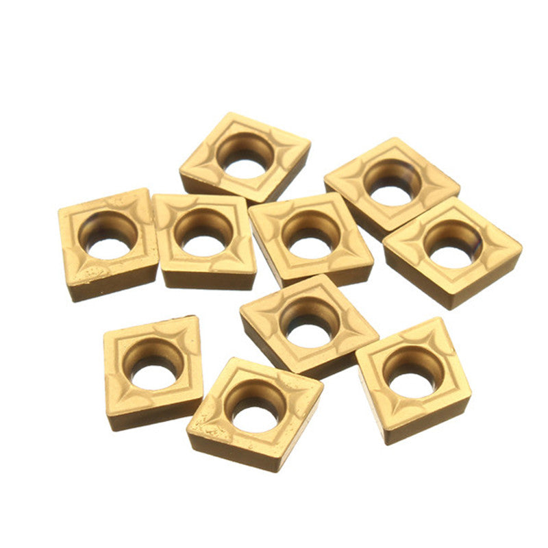 10Pcs CCMT060204 US735 CCMT21.51 CNC Carbide Inserts For Steel/Stainless Steel