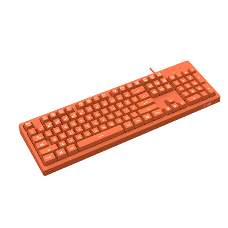 AJAZZ DOUYU DKS100 104 keys USB Wired Monochromatic Light Gaming Keyboard for Desktop PC Computer Laptops