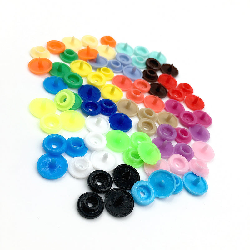 20 Color DIY Clothes T5 Plastic Fasteners Snap/Prong Ring Fastener Snap/Metal Press Stud Cloth Tool Kit